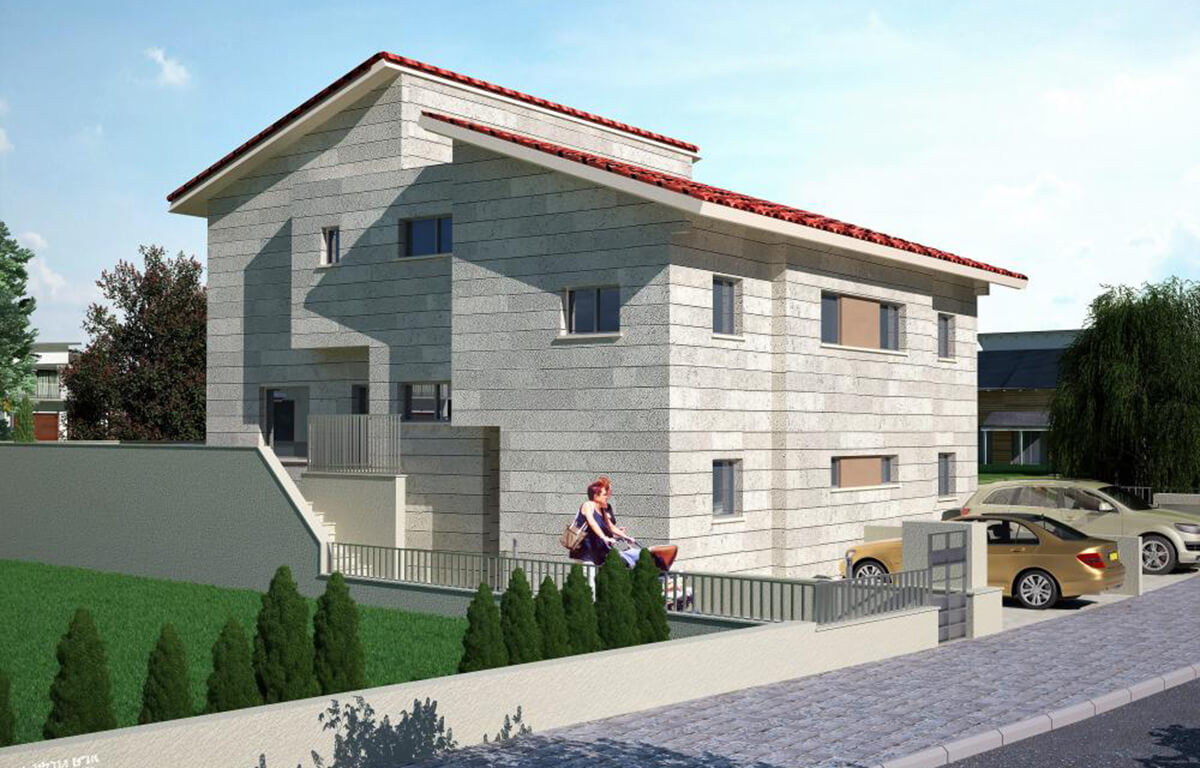 בית דו משפחתי באריאל בפרויקט פרימיום בגבעה